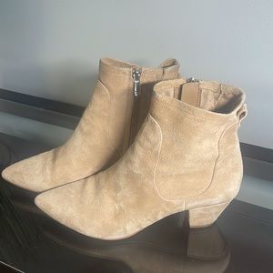 SAM EDELMAN Karlee Tan Suede Booties